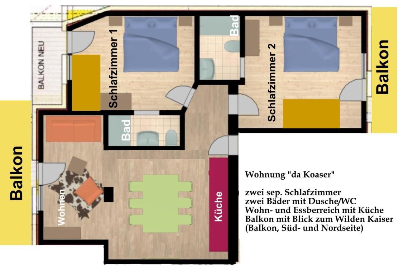 Kaiserapart Ellmau Zentrum Luaran gambar